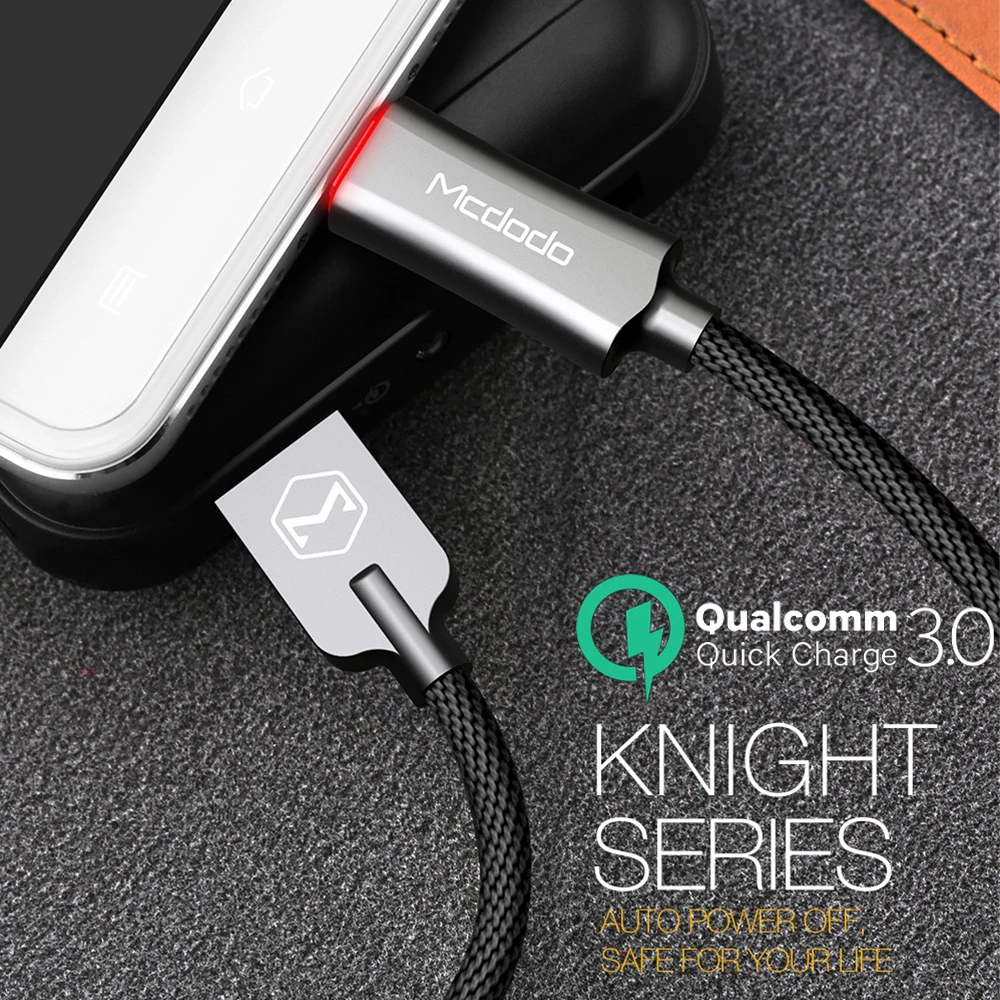 Кабель Micro USB Mcdodo для samsung Xiaomi red mi A6 Note 5 Huawei QC3.0 быстрая зарядка автоматическое