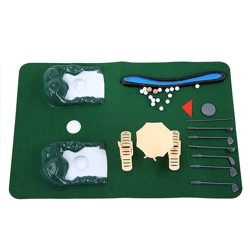 

Indoor Mini Golf Game Toys Set Golfing Man Design Games Club Head Random Color Office Gaming For Children Gift