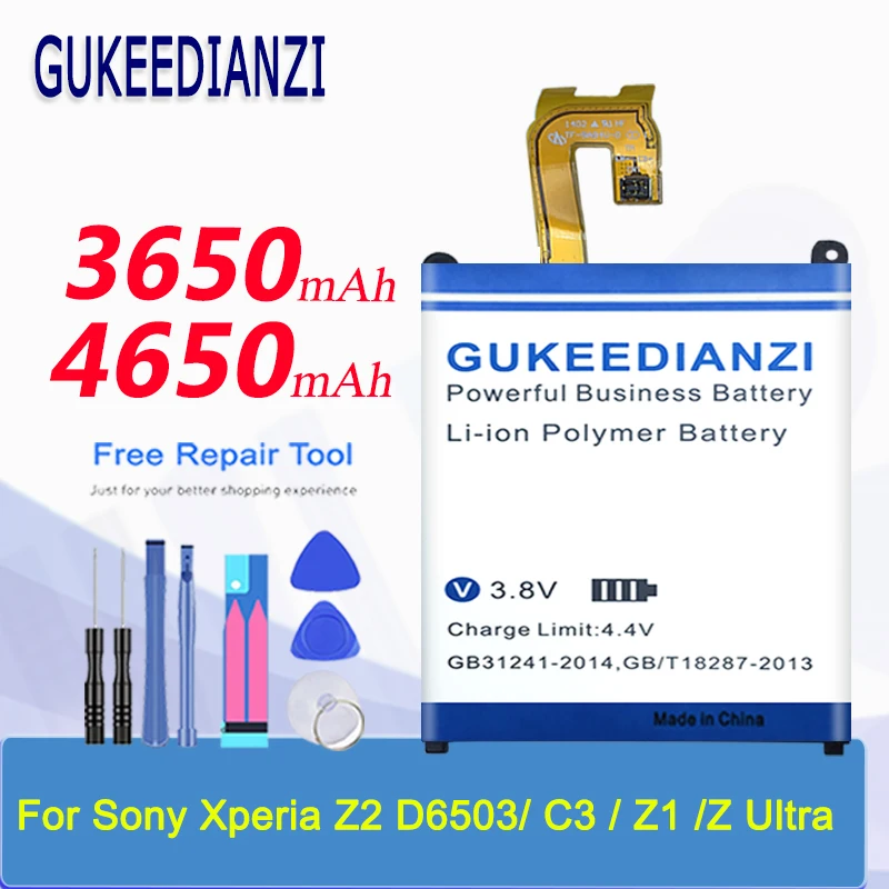 Аккумулятор GUKEEDIANZ LIS1546ERPC LIS1525ERPC для Sony Xperia C3 T3 Z1 Compact Z2 Z Ultra D5103 D2502 C6903 C6902 D5503 D6503