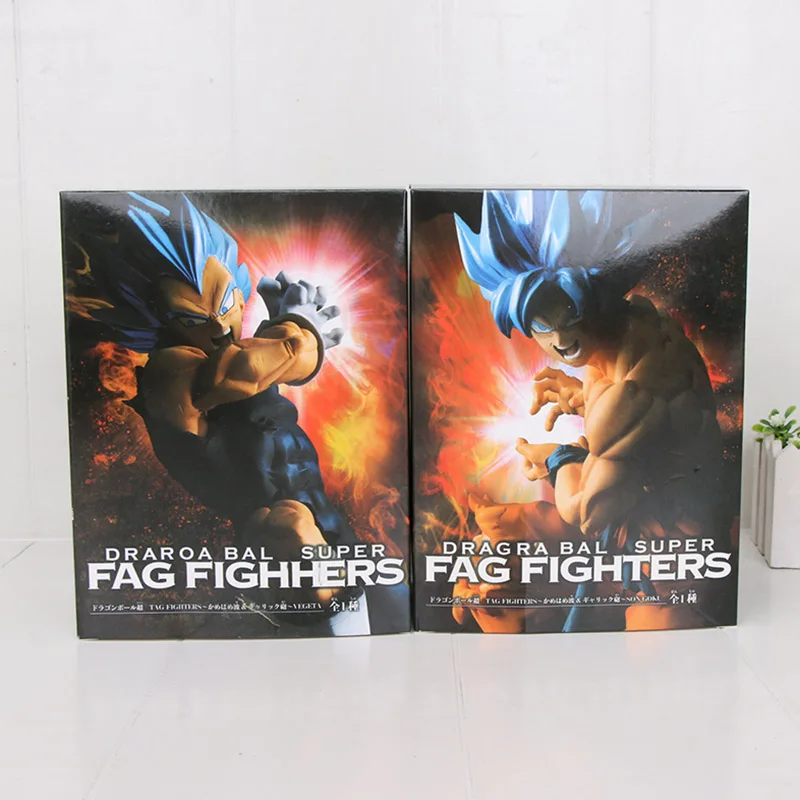 20 см аниме Dragon ball Z фигурка игрушка Супер Saiyan голубые волосы Сон Гоку Вегета тег вегетто figthers ПВХ фигурка модель игрушки
