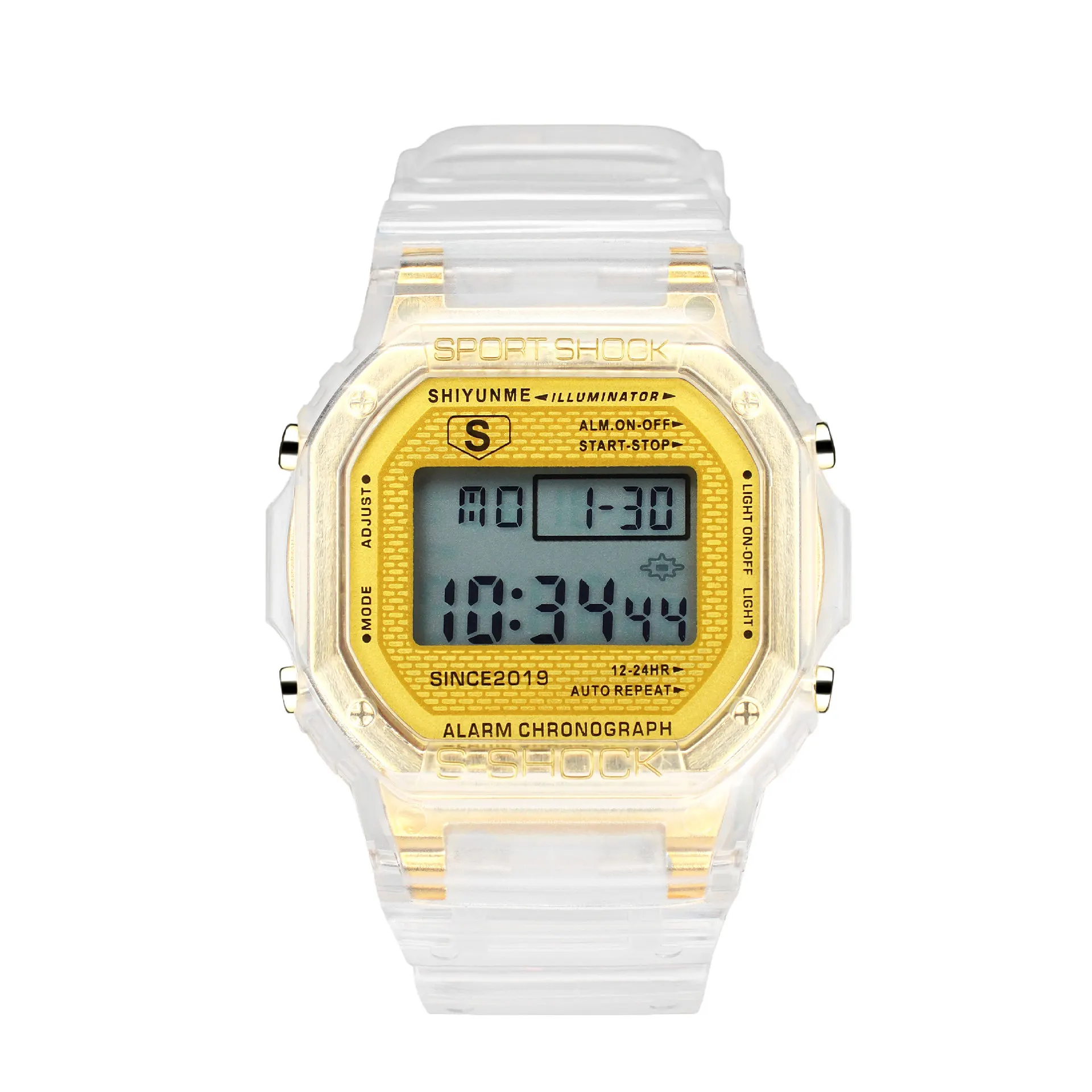 

ROW14 Little square girl student girl simple fashion double show lovers electronic watch