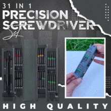 

Screwdriver Set 31 In 1 Precision Magnetic Screwdriver Head Detachable Phillips Hexagonal Mobile DIY Phone PC Repair Tool