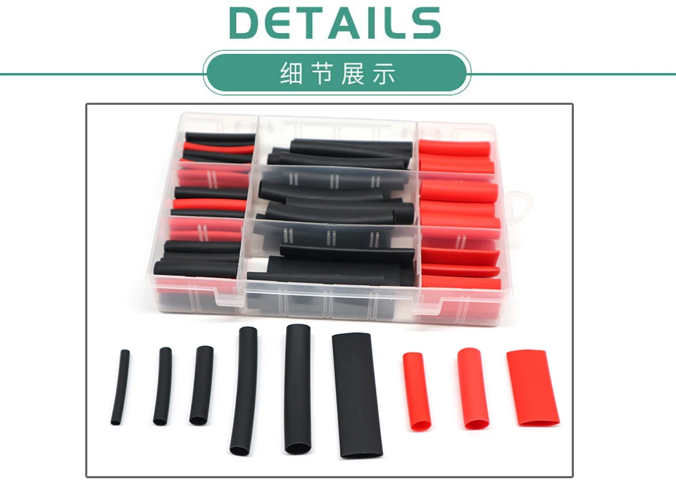 Tubo do Psiquiatra do Calor com Cola Condutor de Compressão Parede Dupla Termal Encolhe Assorted Cabo Mangas Envoltório Fio Manga 270pcs 3:1 4 Cheap Luvas de cabo
