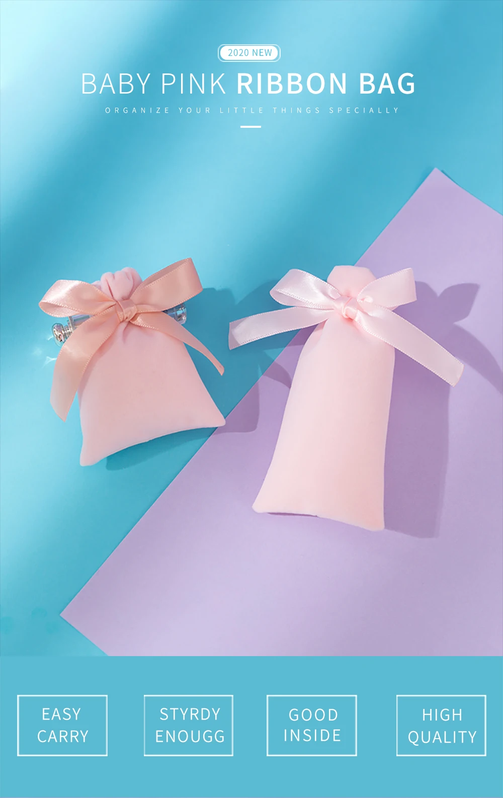 50 Stück/Satz Schmuck-Samtbeutel mit Kordelzug, Geschenkverpackung, Make-up-Lippenstift-Beutel, Geburtstags- und Hochzeitsfeier-Beutel, Geschenkverpackungssäcke – Detail 1