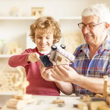 Electric Ball Pitching Machine Kits Kids DIY Science Toys Children Educational Technology Project Model Toys For Children Boys 4