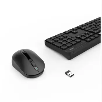 

Wireless Office Keyboard Mouse Set 104 Keys Keyboard Compatible for Windows PC Mac