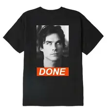 Деймон Сальваторе Дневники вампира Chronicles vampiricas футболка унисекс-показать оригинальное название Милая футболка с тату Lover