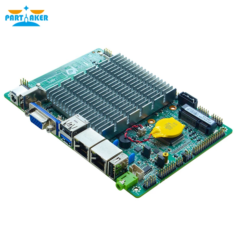 Partaker EPIC-N19_J122E Dual LAN 2*COM Embedded Fanless 3.5 Inch J1900 Motherboard with EDP