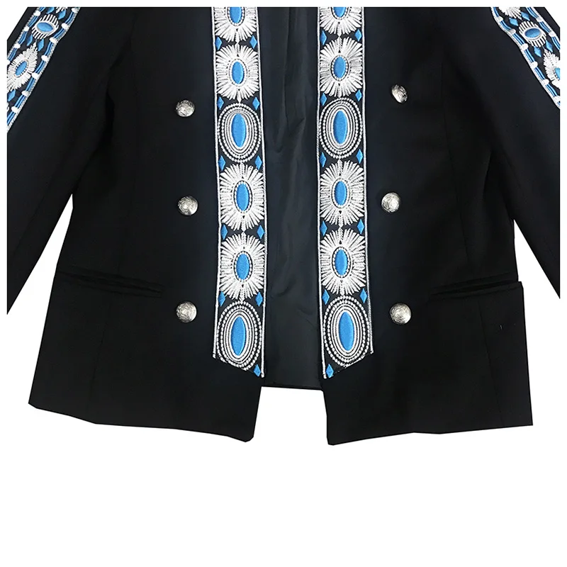 Embroidered Suit Autumn Stylist Handsome Small Suit Men Showing Photographic Fashion Coat men suit jacket