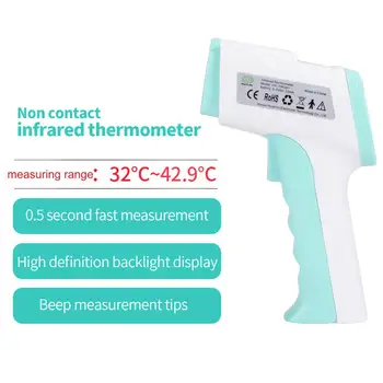 

Forehead Non Contact Infrared Baby Thermometer LCD Body Temperature Fever Digital IR Measurement Tool Gun for Baby Adult