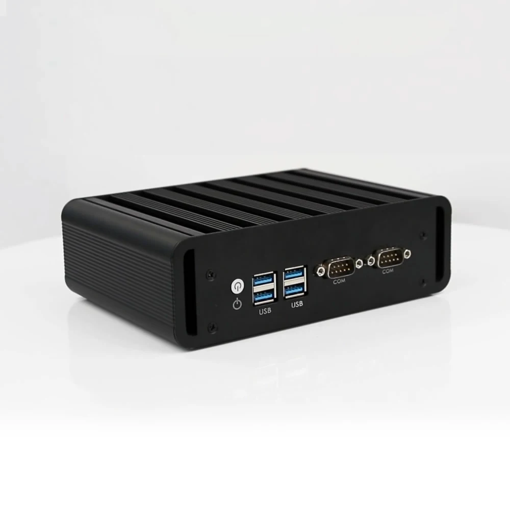 

Dual LAN Mini PC Fanless 2*COM Mini Comput Core i3 4010U i5 4200U i7 4500U Windows 10 Office Desktop HDMI Wifi HD Graphics 4400