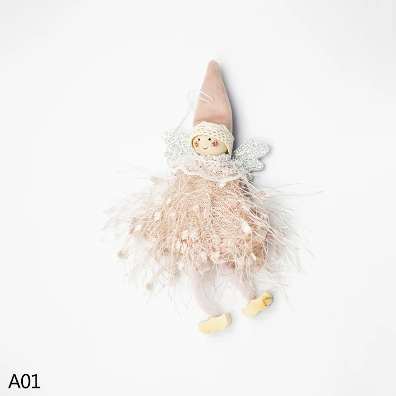 1 шт. милый плюшевый Ангел кукла кулон Рождественская елка украшения окна висячие украшения для детей год Рождество креативный подарок