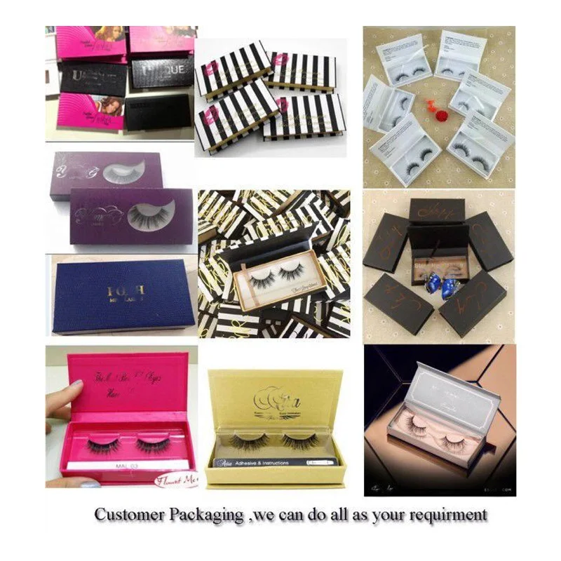 LEHUAMAO Mink Lashes 3D Mink Eyelashes Customer Packaging Can Do All As Your Requirment Contact us to confirm the custom price 6