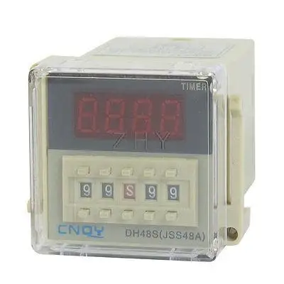 

DH48S-2Z LCD Display Time Timer Delay Relay 8-Pin DPDT 0.01S-99H99M AC/DC12V