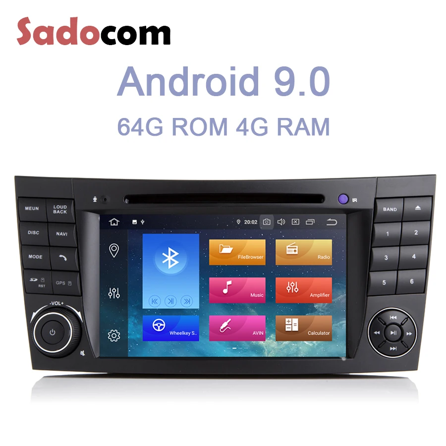 DSP Android 9 0 Восьмиядерный 4 Гб ОЗУ 64 ПЗУ автомобильный DVD плеер GPS карта RDS радио