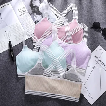 

Sports Top Running Active Cotton Gym Fitness Bra Sports Yoga Top Bra Sports Wear For Women Yoga Wear Wire Free Stretch Bra Tops