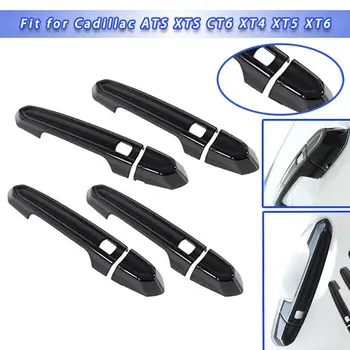 

EIDRAN 8PCS Black Door Handle Cover Trim Fit For Cadillac ATS XTS CT6 XT4 XT5 2013 2014 2015 2016 2017 2018 2019 2020