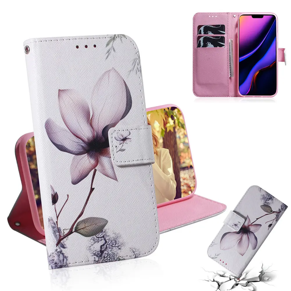 Чехол-книжка с откидной крышкой для телефона huawei P30 Pro mate 20 Nova 3 3i 4 5i P20 Lite P Smart Z Honor 10 Lite Shell с роскошной росписью - Цвет: ZH5