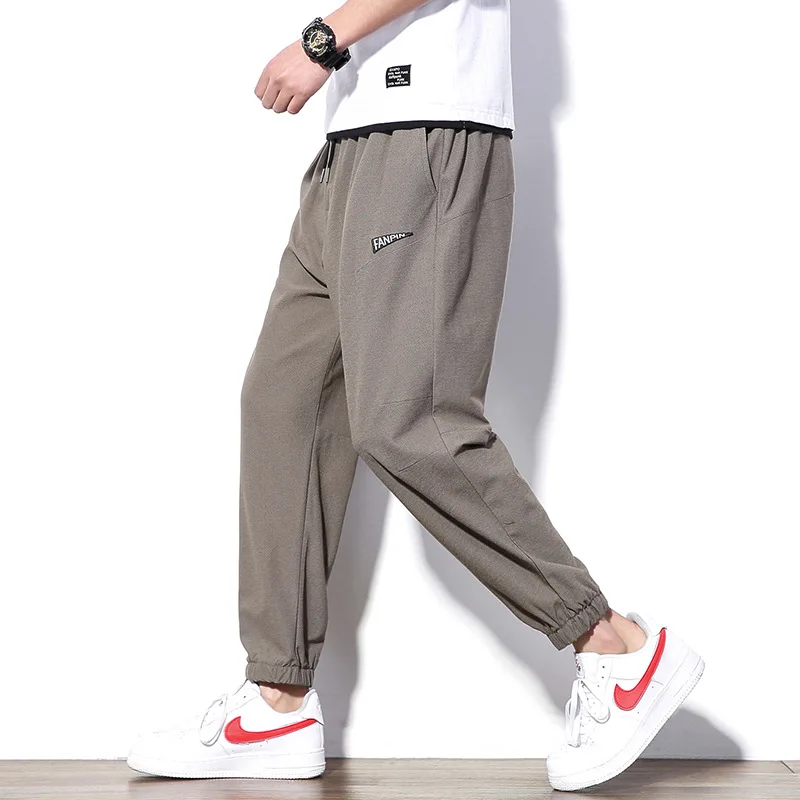 

2020 Spring Main Push Japanese-style White Walls Thin Ultra-stretch Embroidery Capri Pants M-5x Hk108-p