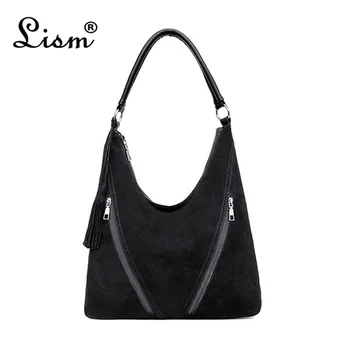

2020 new women's handbags handbags imitation suede high quality ladies fashion luxury shoulder bag female tassel handbag