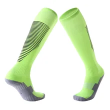 Новые мужские носки для футбола, Гольфы выше колена, футбольные Хоккейные носки для регби для взрослых, противоскользящие, впитывающие пот, длинные носки