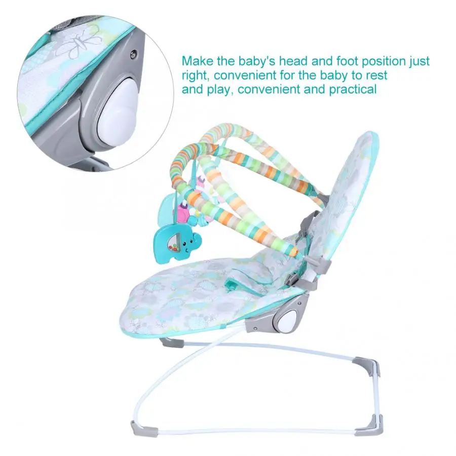 Детское музыкальное кресло-качалка, электрическая колыбель для детской кроватки, кресло-качалка со звуком тряски, Детская артефакт, спальная кровать для новорожденных