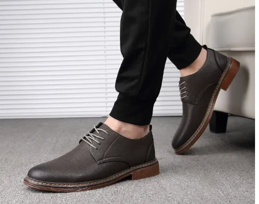 

breathable soft leather Men's leather shoes casual shoes autumn business