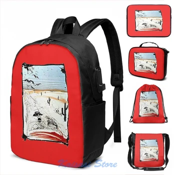 

Fear and This is bat country - Loathing in Las Vegas USB Charge Backpack men School bags Women bag Travel laptop bag