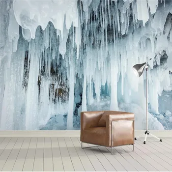 

Milofi manufacturers custom abstract ink texture ice sheet background wallpaper mural