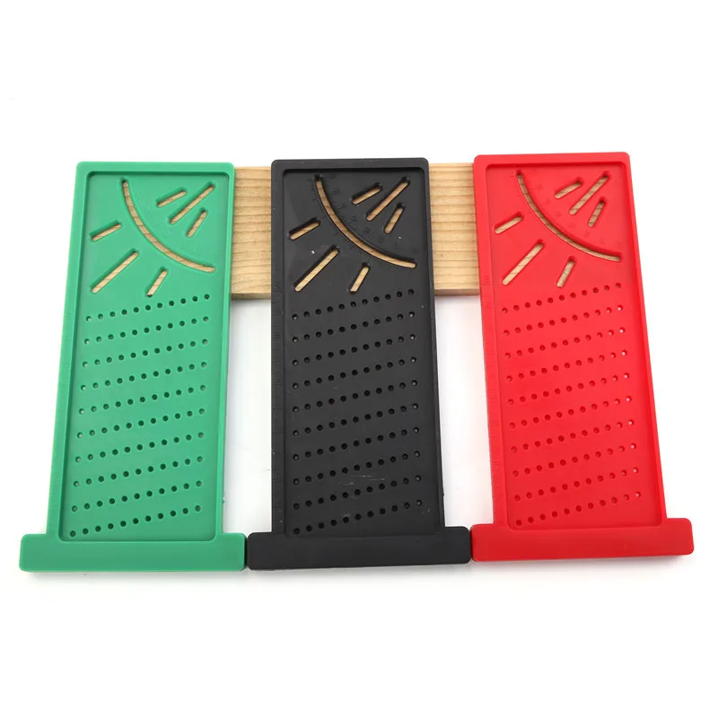 

Amazon Hot Selling 3D Woodworking Loose Thread Ruler Porous-Foot Wood Measuring Tools Woodworking Tools 3D Angle Ruler
