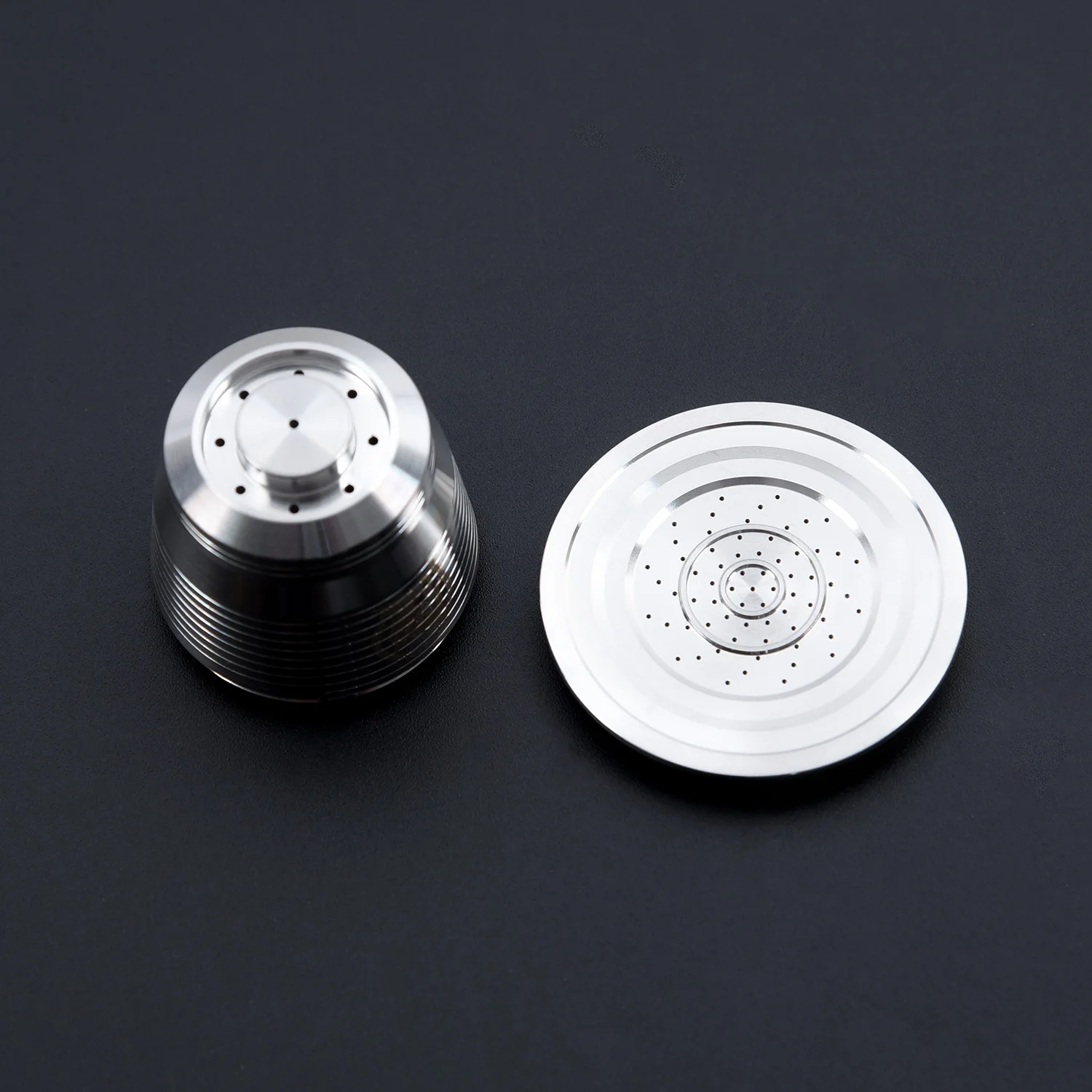

Metal Nespresso Refillable Upgrade Round Cafe Dripper Stainless Steel Empty Capsule Reusable Coffee Filter Coffeware Sets