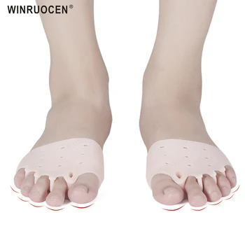 

Silica Gel Padded Forefoot Pads Men Women Half Cushions Pain Relieve Anti-slip Heel Spur Massage Insoles Honeycomb Foot Soles