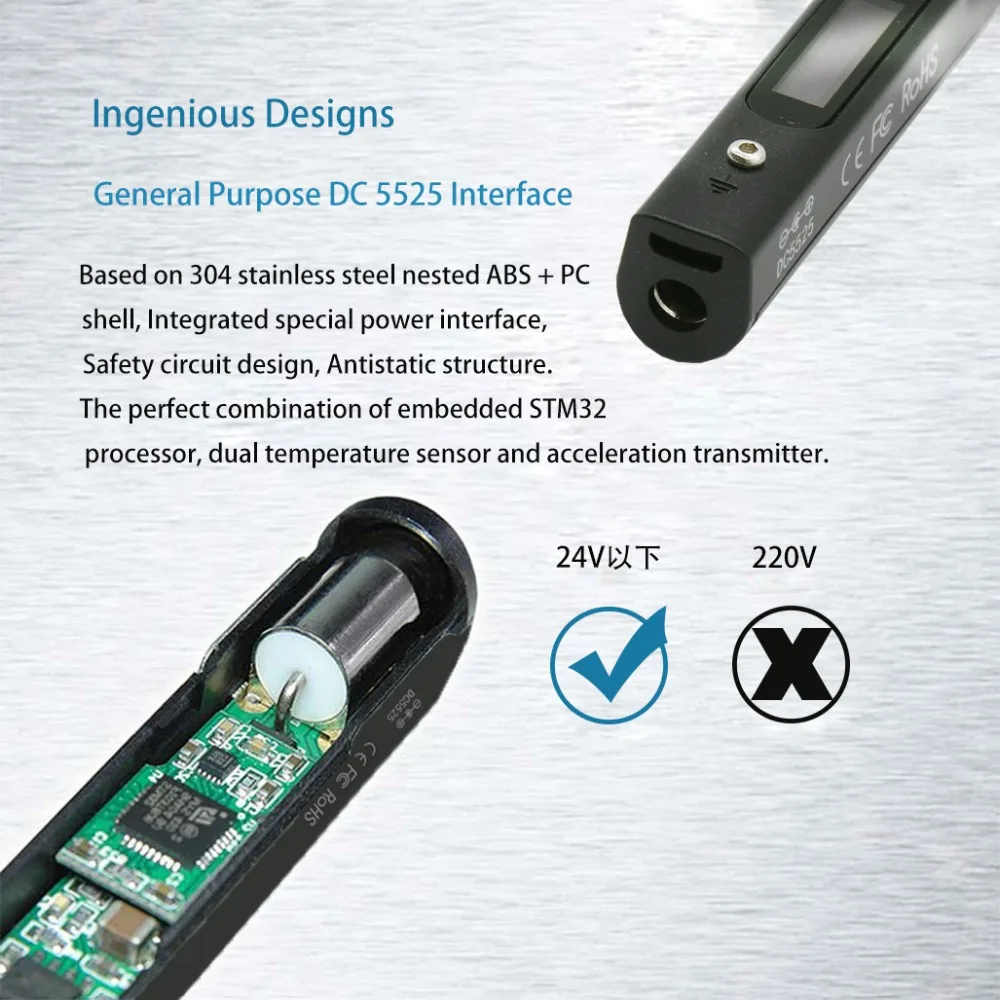 HGLRC мини SQ-001 программируемая паяльная станция с цифровым OLED дисплеем для модели RC