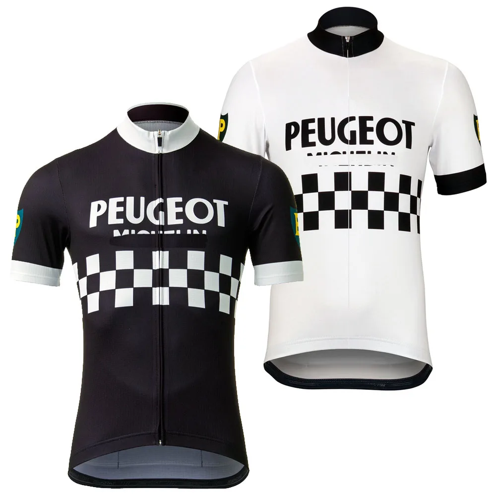 Peugeot Retro Cycling Jerseys Black 