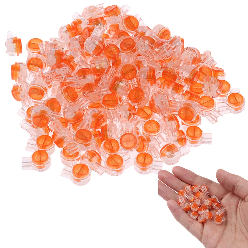 200pcs/Pack Waterproof Connector Crimp Connection Terminals K1 Connector Wiring Ethernet Cable Telephone Cord Terminals