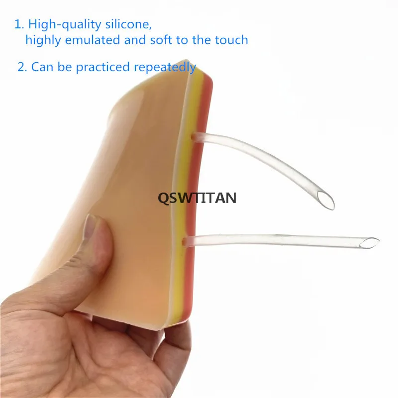 injeção de vasos sanguíneos, módulo de treinamento de sutura na pele de silicone