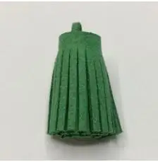 green 10 шт./упак. 30 мм Ювелирные Украшения Сделай Сам аксессуары материал красочный корейский бархат одежда с кисточками брелок аксессуары для сумки - Цвет: green