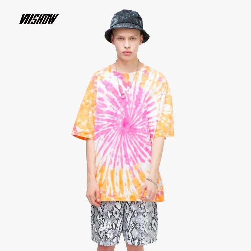 

VIISHOW 2019 summer new short-sleeved T-shirt men trend men's printed short-sleeved t-shirt five-sleeve shirt TD1356192