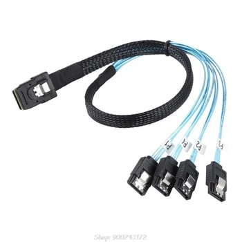 

0.5m/1m Mini SFF-8087 to 4 SATA Cable Mini SFF8087 36P To 4 SATA 7P Cable 12Gbps Hard Drive Data S03 20 Dropship