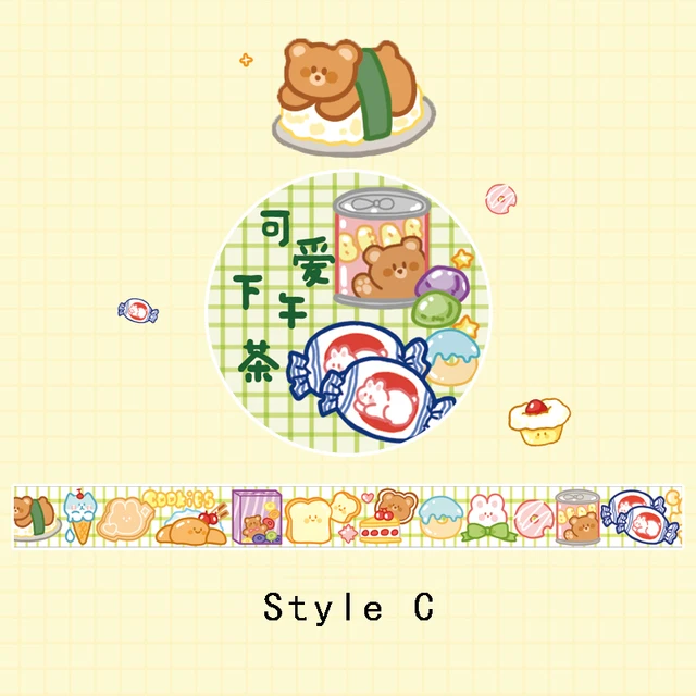 Mr.Paper 12 Designs 1 Roll There Is A Small World Series Cartoon Style Creative Cute Decor Hand Account DIY Material Washi Tapes C