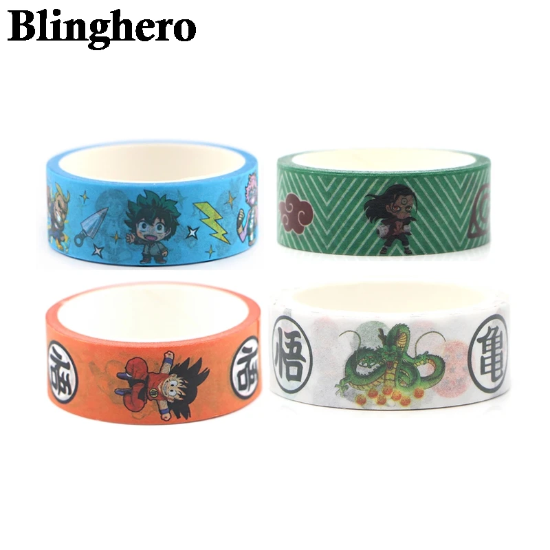 

CA873 4 piece/set Anime Naruto Washi Tape Set Paper Masking Tape Tapes Stickers Decor Stationery Tape Scrapbooking