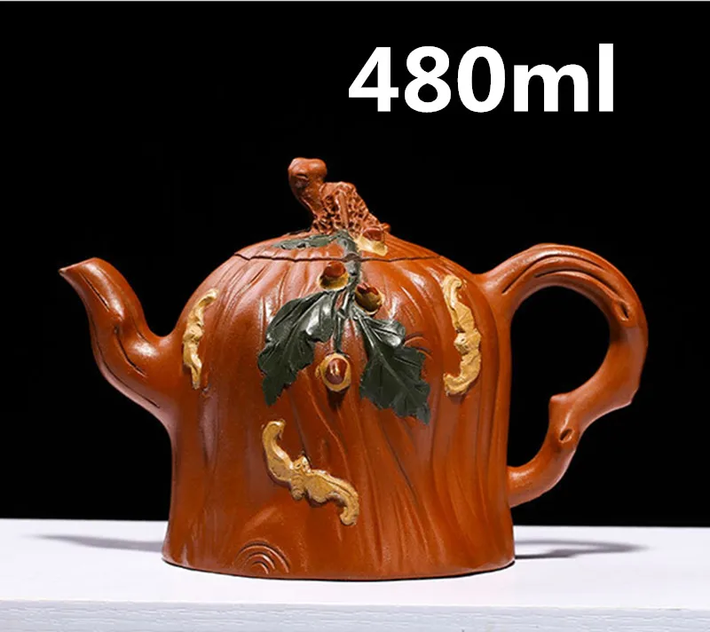 

Chinese Yixing Clay Teapot Zisha Teapot Infuser Kung Fu Tea Set 480ml New Arrived Famous Handmade Pot High Quality With Gift Box