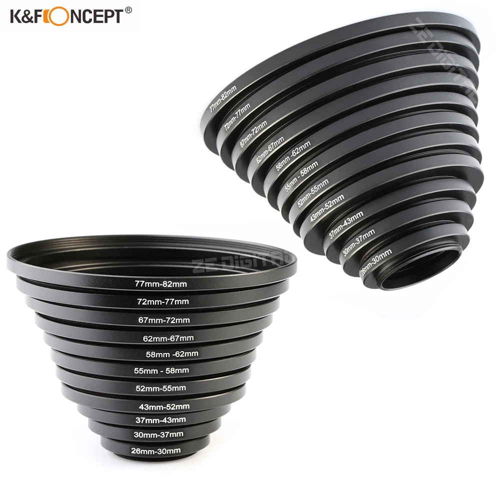 uxcell Aluminum Camera Filter Ring Stepping Adapter 52mm-42mm Black uxcell Aluminum Camera Filter Ring Stepping Adapter 52mm-42mm Black