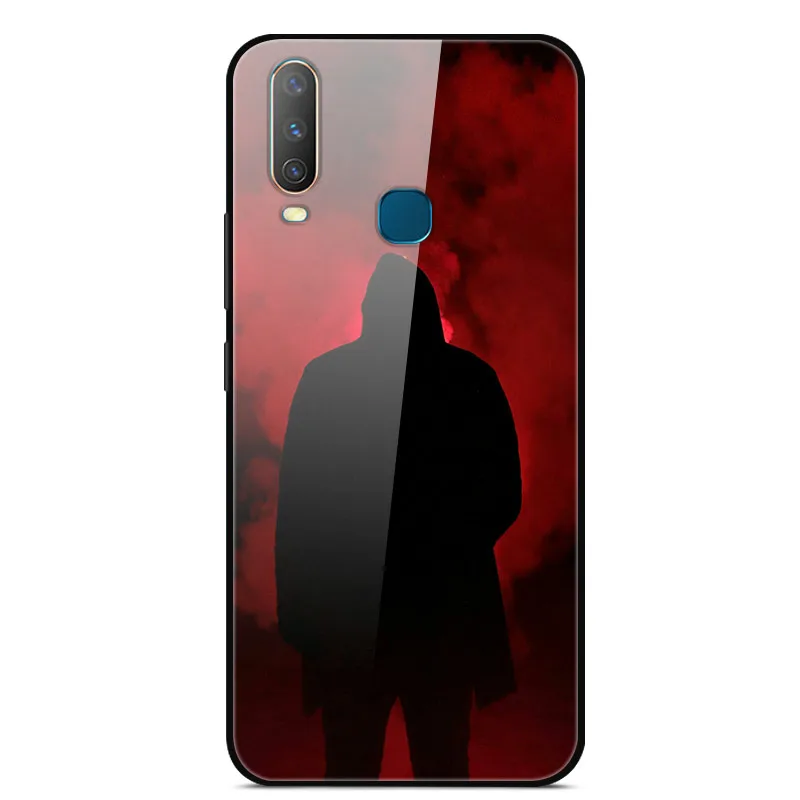 25 Чехол из закаленного стекла для vivo Y17, мягкий чехол-бампер с принтом для vivo Y 17 Y17 vivo Y12 Y15 Y3 1902, Твердый чехол для телефона - Цвет: 25