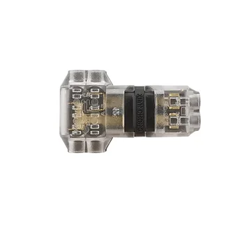 

1/5/10Pcs T shape Wire Wiring Connector Universal Compact 2 Pin 2 Way 300V 10A Conductor Terminal Block With Lever AWG 18-24 LED