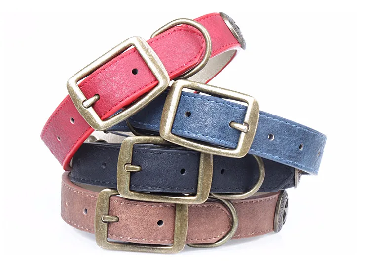 PU Leather Collar For Dog Pet Accessories
