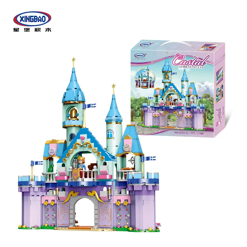 

XINGBAO Xb12024 Prince Castle Princess Castle Small Particles Building Blocks CHILDREN'S Toy