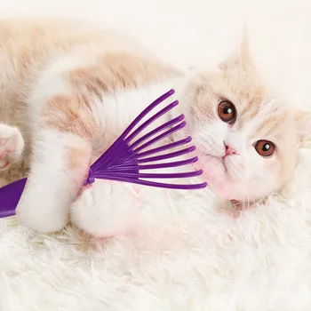 

Pet Interactive Massage Skin Funny Cat toy Comb Purple игрушки для кошек игрушка для кошки jouet chat Cats play interact1