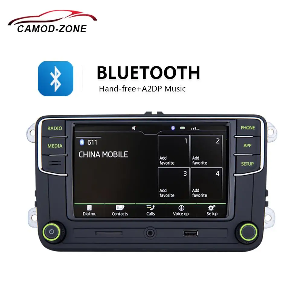 RCD330 Plus RCD330G зеленый светильник Noname Android Авто Carplay кнопка автомобиля радио 6RD 035 187B для Skoda Octavia Fabia Superb Yeti