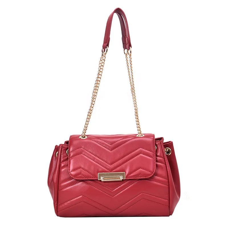 

Bags Bag Women's 2020 New Style Fashion Rhombus Chain Bag PU Handbag Shoulder Bag WOMEN'S Messenger Bag